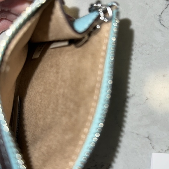 NWT Coach F 88250 Mini Skinny ID Sky Case Faded Blue Leather - Picture 4 of 4